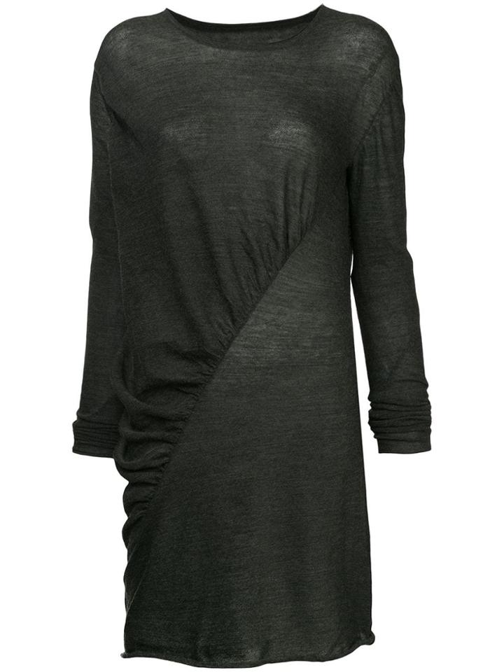Uma Wang Asymmetric Longline Top - Grey