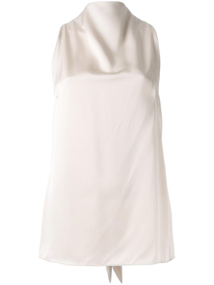 Tom Ford Rear Bow Top, Women's, Size: 36, Nude/neutrals, Silk