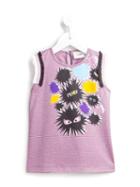 Fendi Kids Bag Bugs Print Tank Top, Girl's, Size: 8 Yrs, Pink/purple