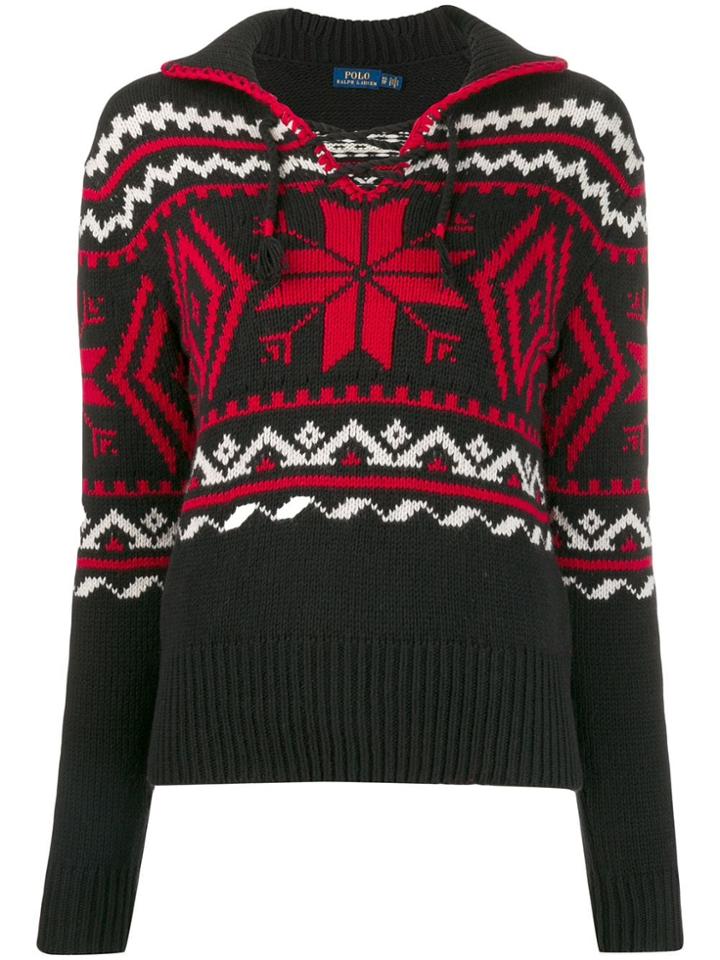Polo Ralph Lauren Winter Motifs Intarsia Jumper - Red