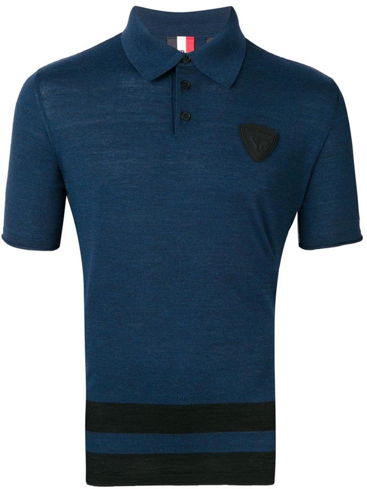 Rossignol Striped Hem Polo Shirt - Blue