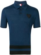 Rossignol Striped Hem Polo Shirt - Blue