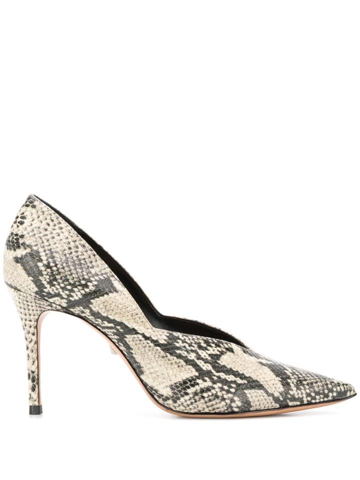 Schutz Python-effect Pumps - Grey