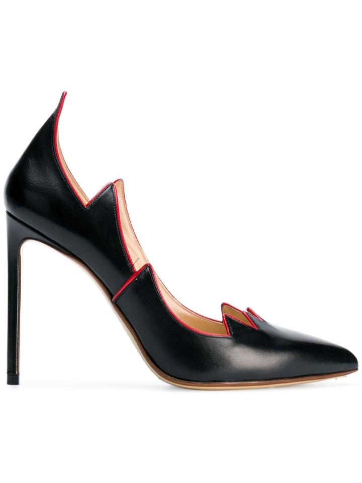 Francesco Russo Classic Pointed Pumps - Black
