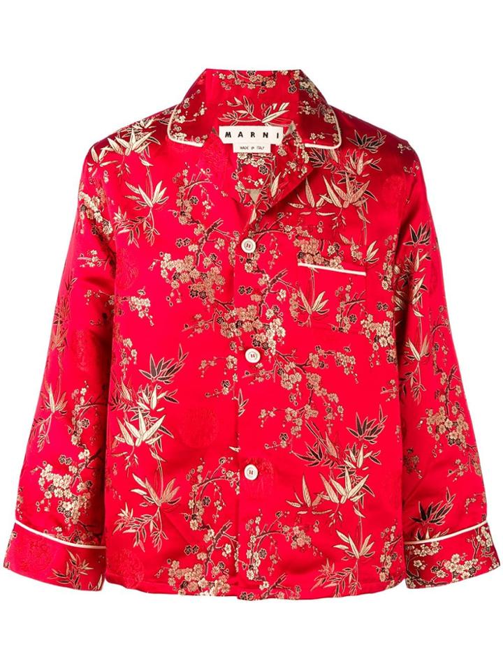 Marni Oriental-like Shirt - Red