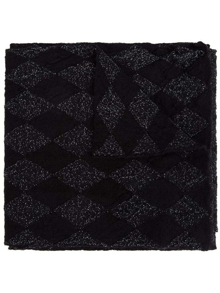 Faliero Sarti 'inlay' Scarf - Black