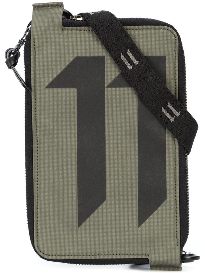 11 By Boris Bidjan Saberi Logo Print Bumbag Wallet - Green