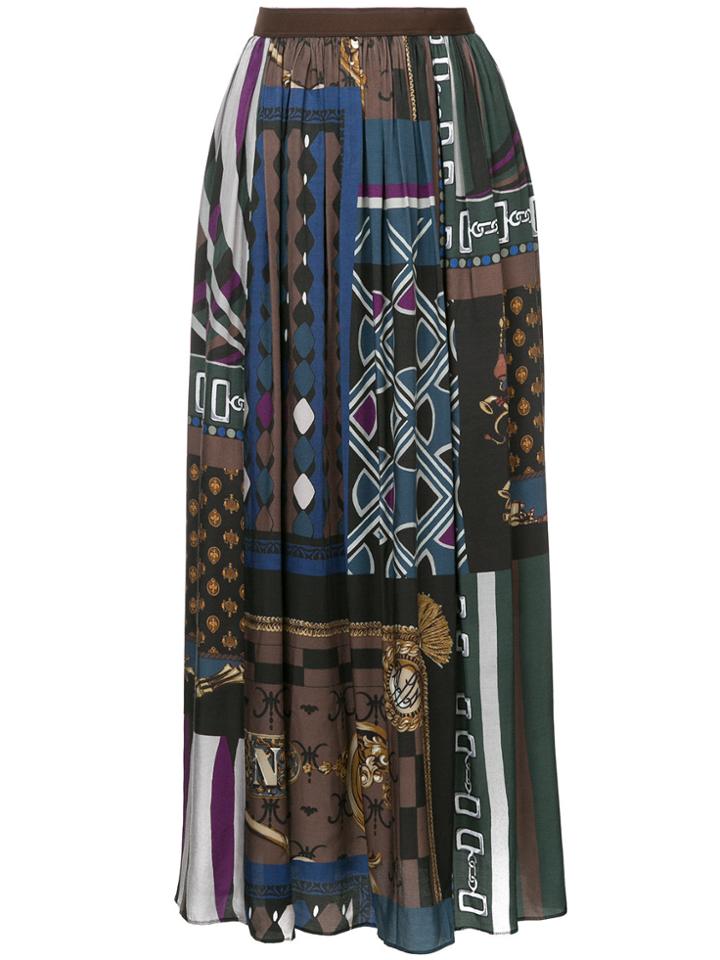 Kolor Printed Maxi Skirt - Brown