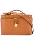 Chanel Vintage Cc Vanity Bag - Brown