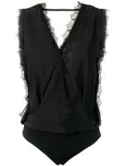 Marc Ellis Lace Trim Bodie - Black