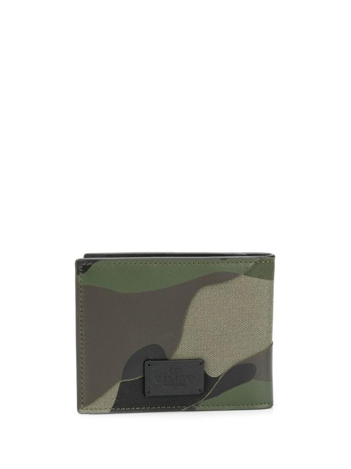 Valentino Valentino Garavani Camouflage Print Wallet - Green