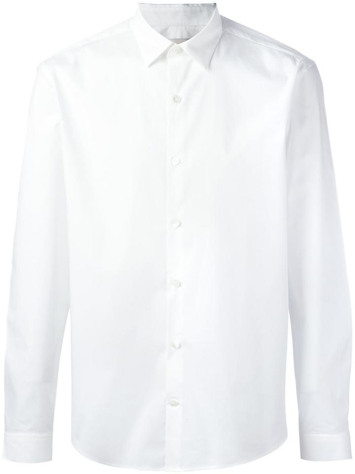 Cerruti 1881 'paris' Classic Shirt, Men's, Size: 40, White, Cotton/spandex/elastane