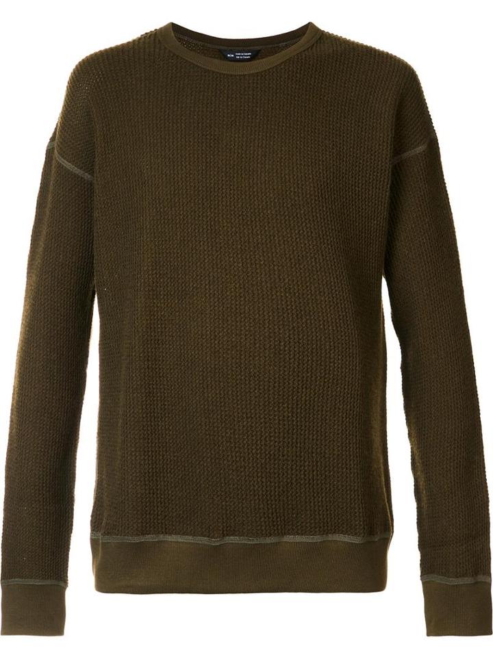 Wings+horns Thermal Jumper, Men's, Size: Large, Green, Cotton/polyamide/wool