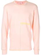 Eckhaus Latta Exposed Seam Sweatshirt - Pink & Purple