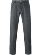 Brunello Cucinelli Tailored Trousers, Men's, Size: 48, Grey, Viscose/wool