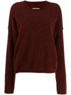 Uma Wang Round Neck Sweater - Red