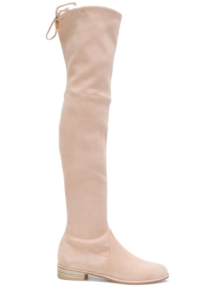 Stuart Weitzman Lowland Over The Knee Boots - Pink & Purple
