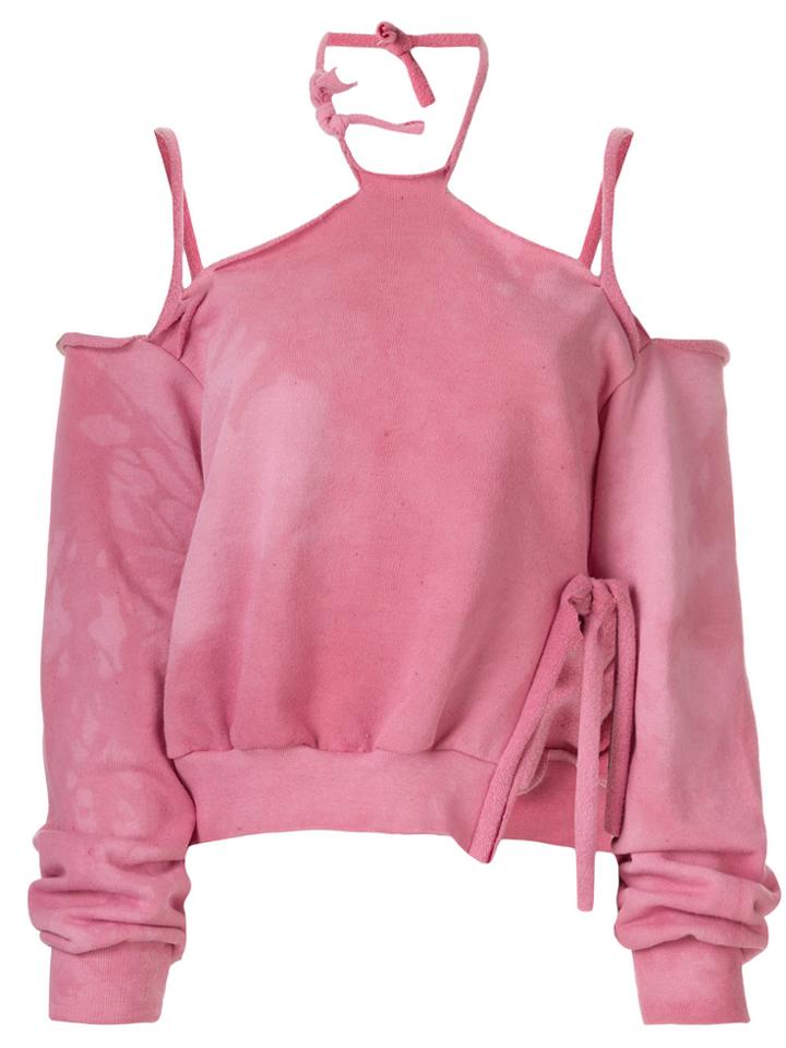 Ottolinger Ripped Hole Jumper - Pink & Purple