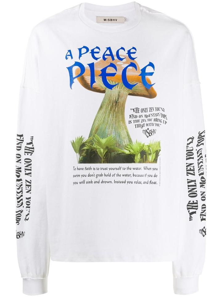 Misbhv Oversized Graphic Print T-shirt - White