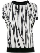 Marni Pattern Knitted Top, Women's, Size: 42, White, Silk/cotton/polyamide