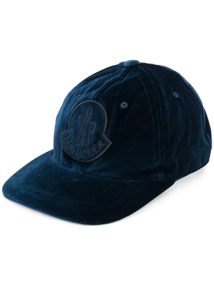 Moncler Front Logopatched Cap - Blue