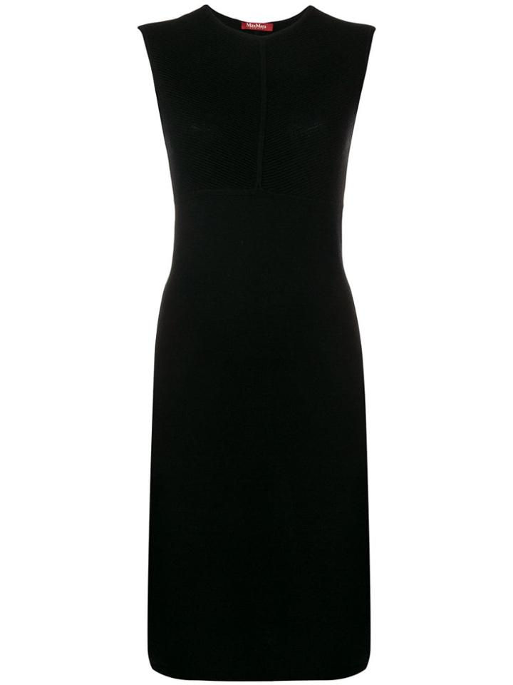 Max Mara Studio Sleeveless Fitted Dress - Black