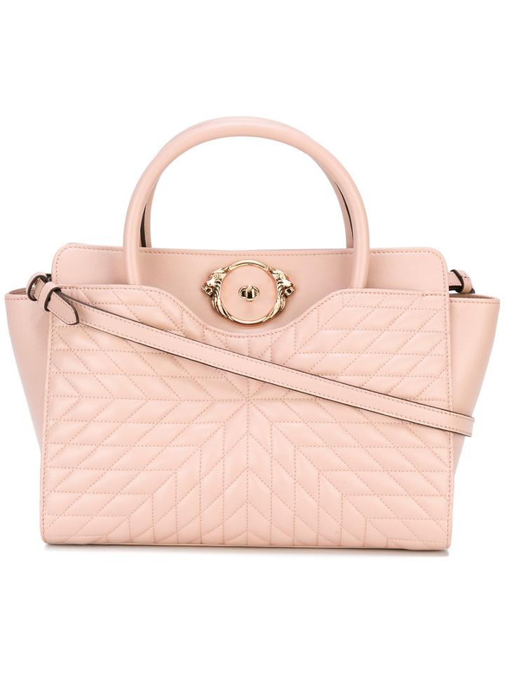 Roberto Cavalli Quilted Tote, Women's, Pink/purple, Calf Leather
