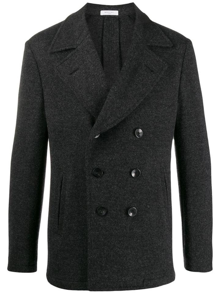 Boglioli Double Breasted Coat - Black