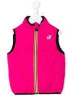 K Way Kids Rouland Vest, Girl's, Size: 12 Yrs, Pink/purple