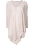Hemisphere Asymmetric Hem Jumper - Nude & Neutrals