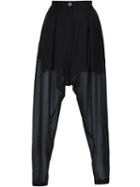 Isabel Benenato Sheer Drop Crotch Trousers