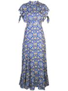 Cynthia Rowley Talia Flutter Sleeve Dress - Blue