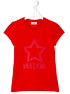 Moschino Kids Logo Print T-shirt, Girl's, Size: 14 Yrs, Red