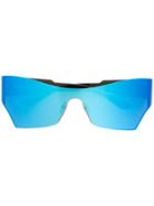 Balenciaga Eyewear Holographic Sunglasses - Blue