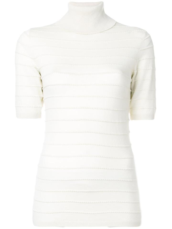 Steffen Schraut Shortsleeved Sweater - Nude & Neutrals
