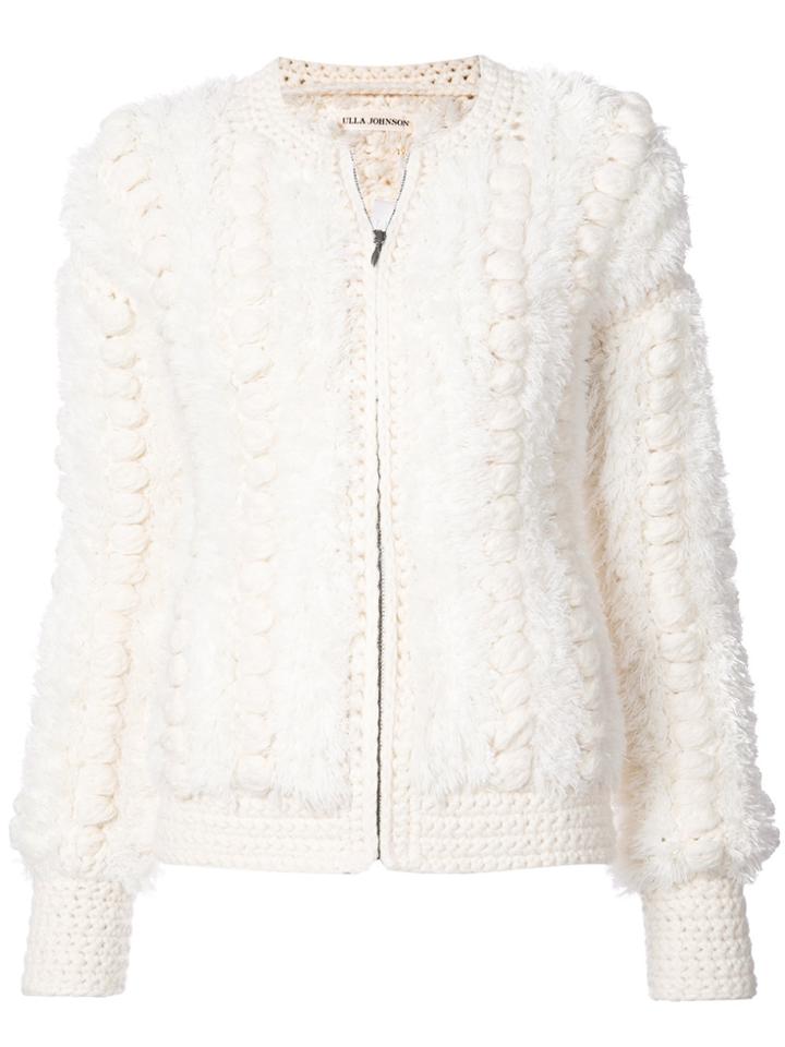 Ulla Johnson Knitted Zip Jacket - White