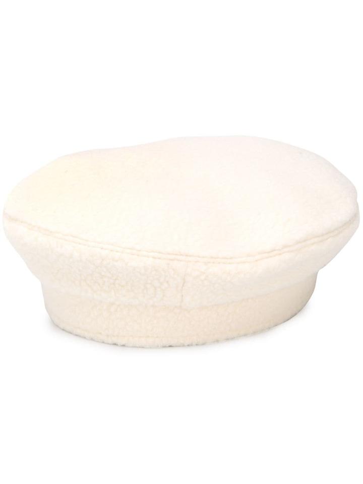 Ruslan Baginskiy Shearling Hat - White