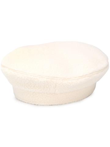 Ruslan Baginskiy Shearling Hat - White