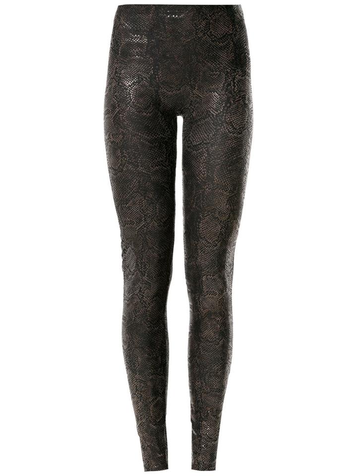 Amir Slama Printed Leggings - Brown