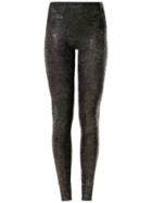 Amir Slama Printed Leggings - Brown