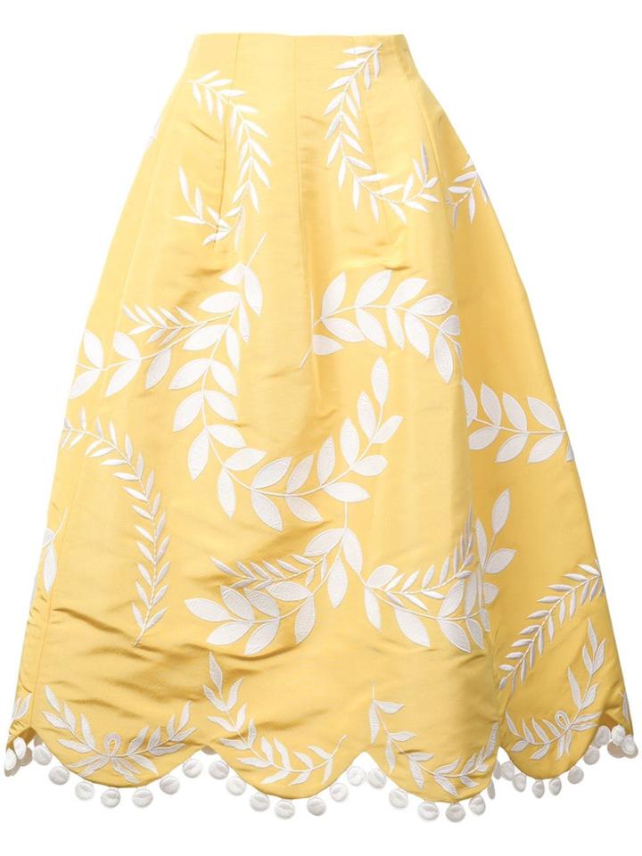 Oscar De La Renta Oscar De La Renta 19re422faicnr Canary W White