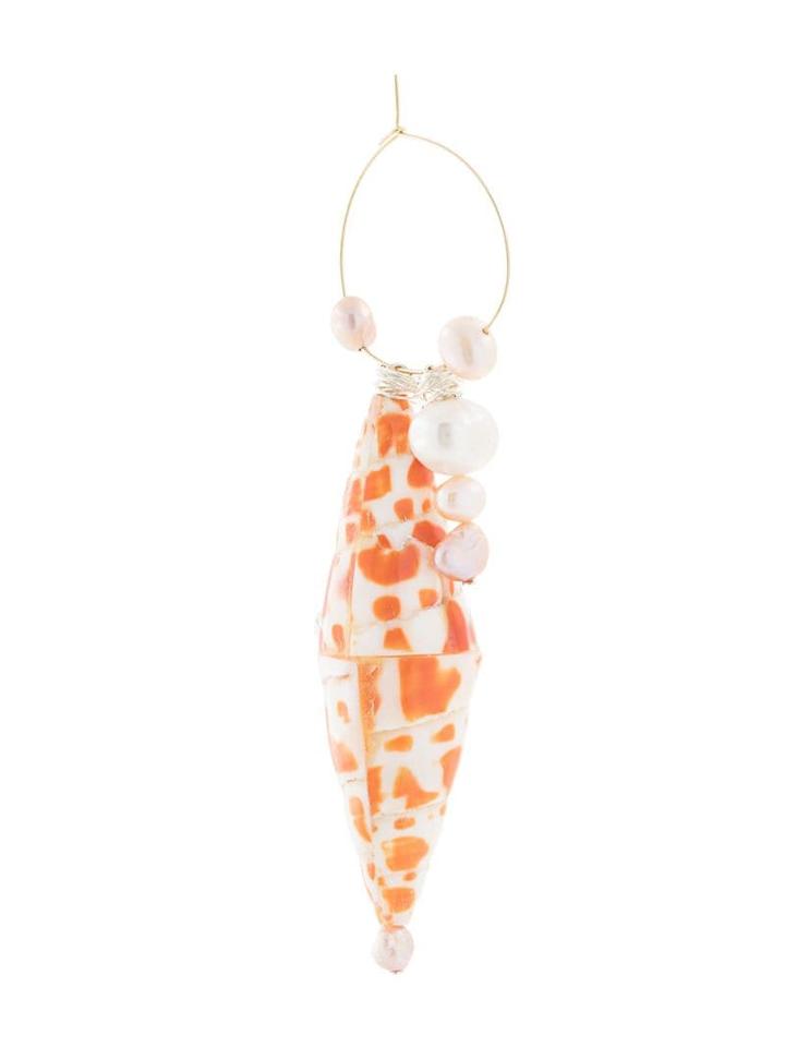 Wald Berlin Californa Love Shell Earring - Orange