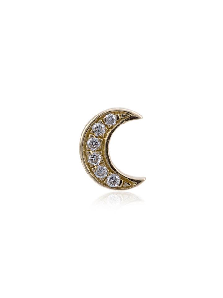 Loquet Diamond Moon Charm - Metallic