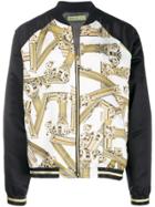 Versace Jeans Printed Bomber Jacket - White