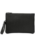Ermenegildo Zegna Pelletessuta&trade; Pouch Bag - Black