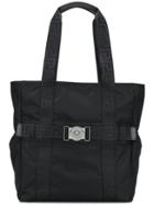 Versace Greca Ribbon Tote Bag - Black