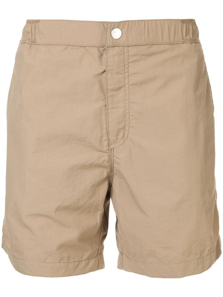 Venroy Snaplock Swim Shorts - Brown
