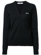 Julien David V-neck Cardigan, Women's, Size: Small, Black, Wool