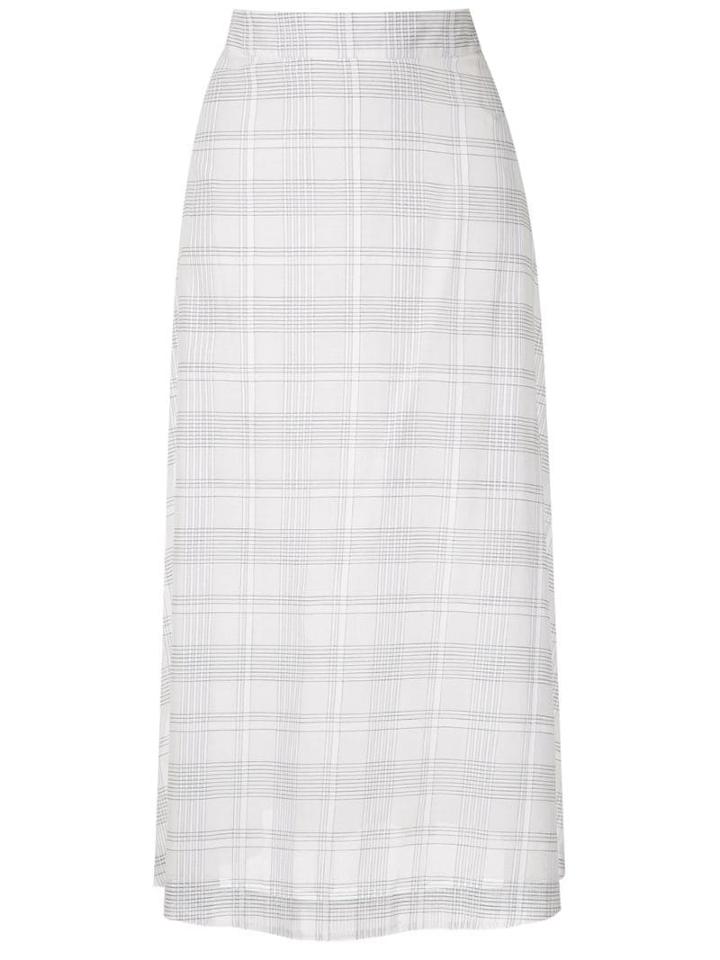 Nk Country Juliana Checked Skirt - White