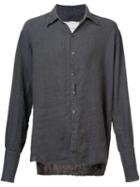 Greg Lauren Studio Shirt, Men's, Size: 2, Grey, Cotton